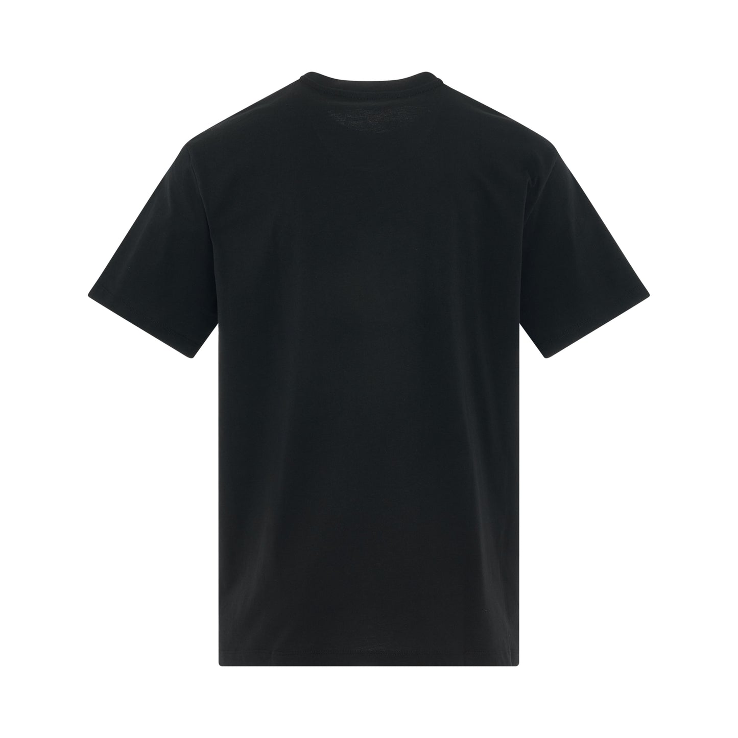 Logo Flock & Foil T-Shirt in Black/Silver