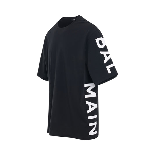 Logo Side Oversize T-Shirt n Black