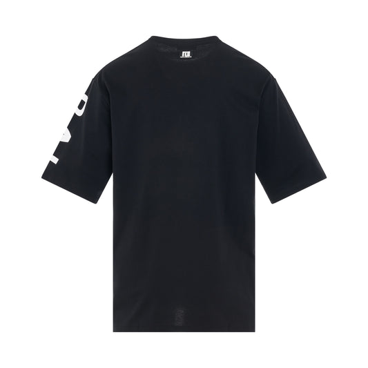 Logo Side Oversize T-Shirt n Black