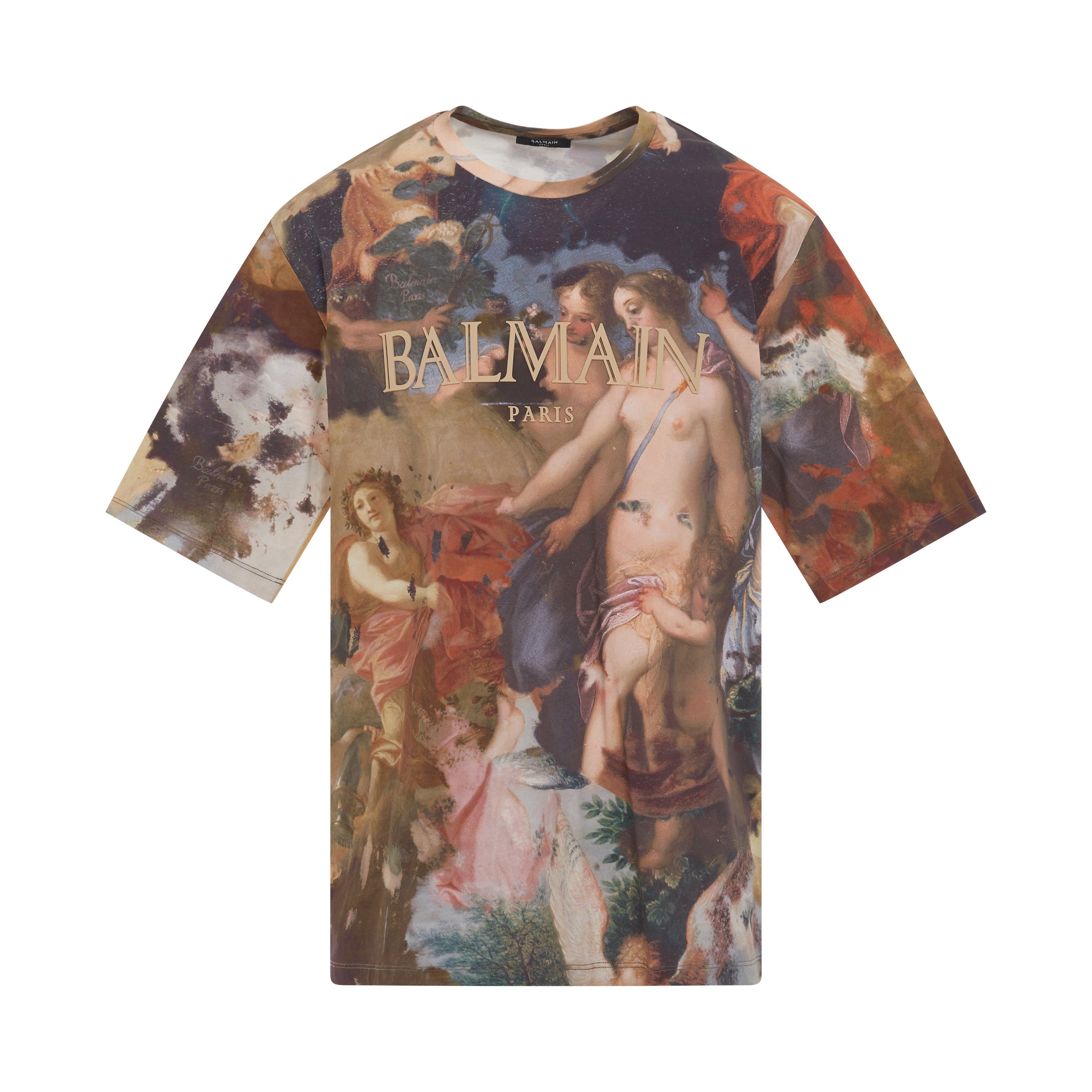 AO Painting Print Oversize Fit T-Shirt in Multi Colour