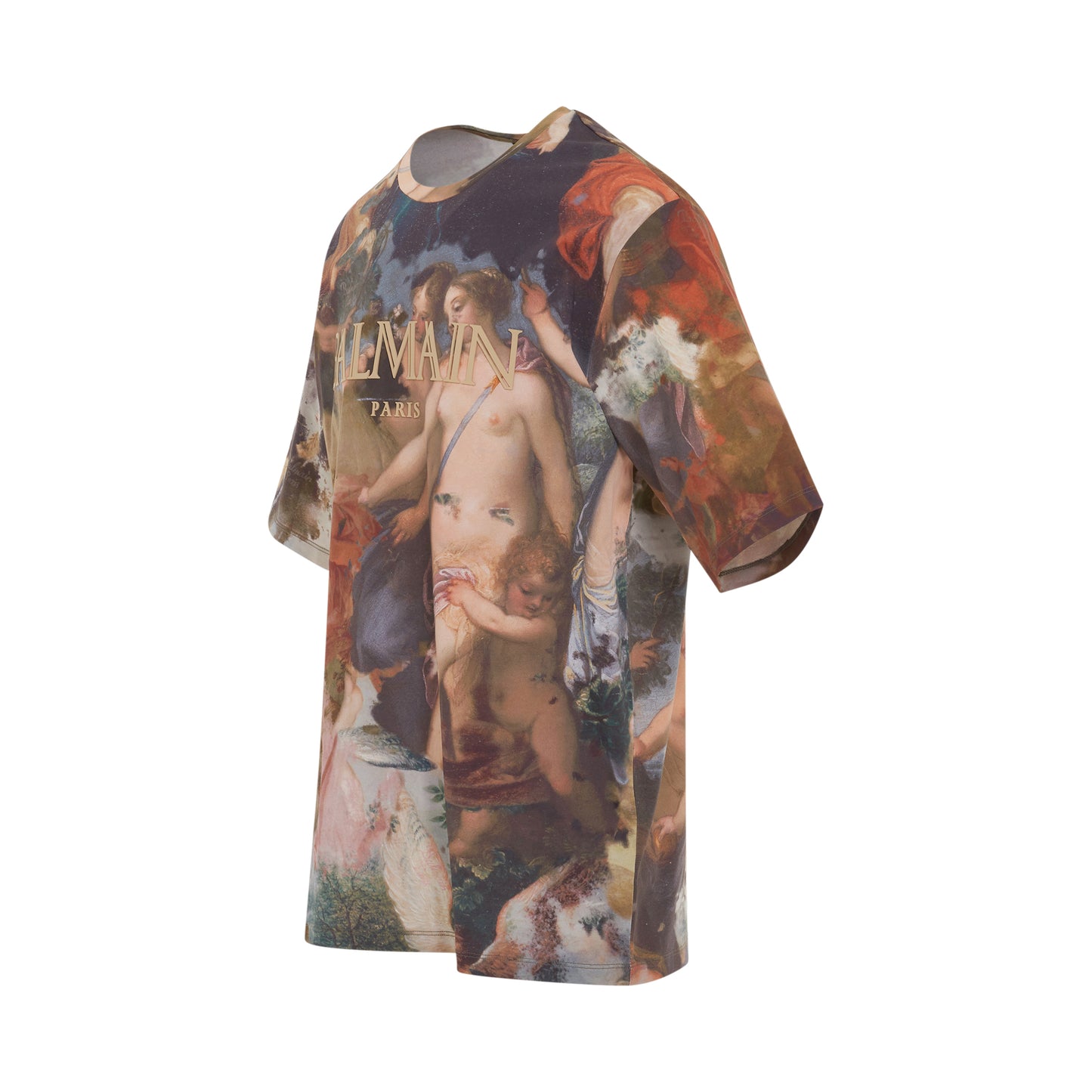 AO Painting Print Oversize Fit T-Shirt in Multi Colour