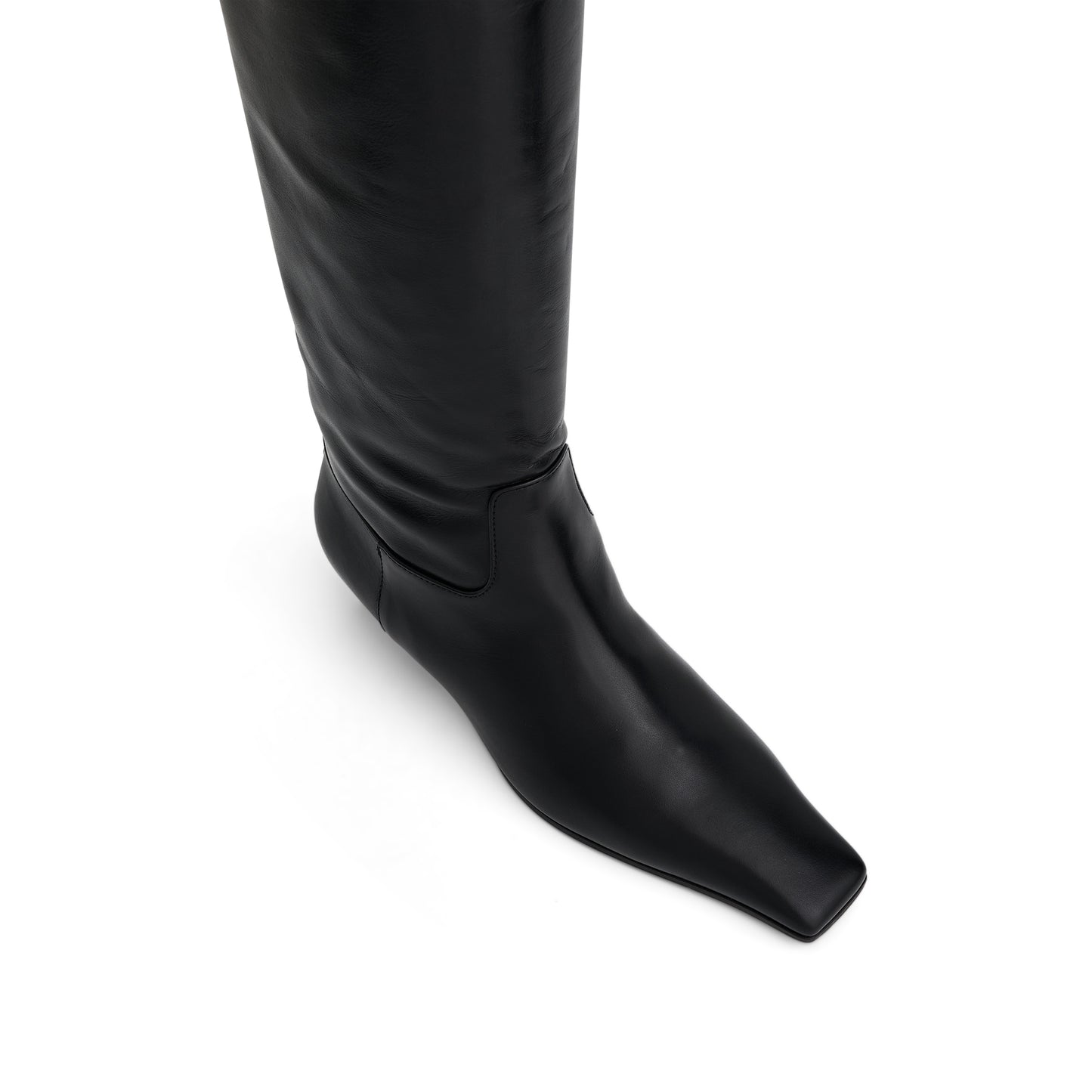 Marfa Classic Flat Knee High Boots in Black