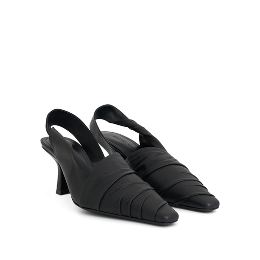 Water Slingback Pump in Black