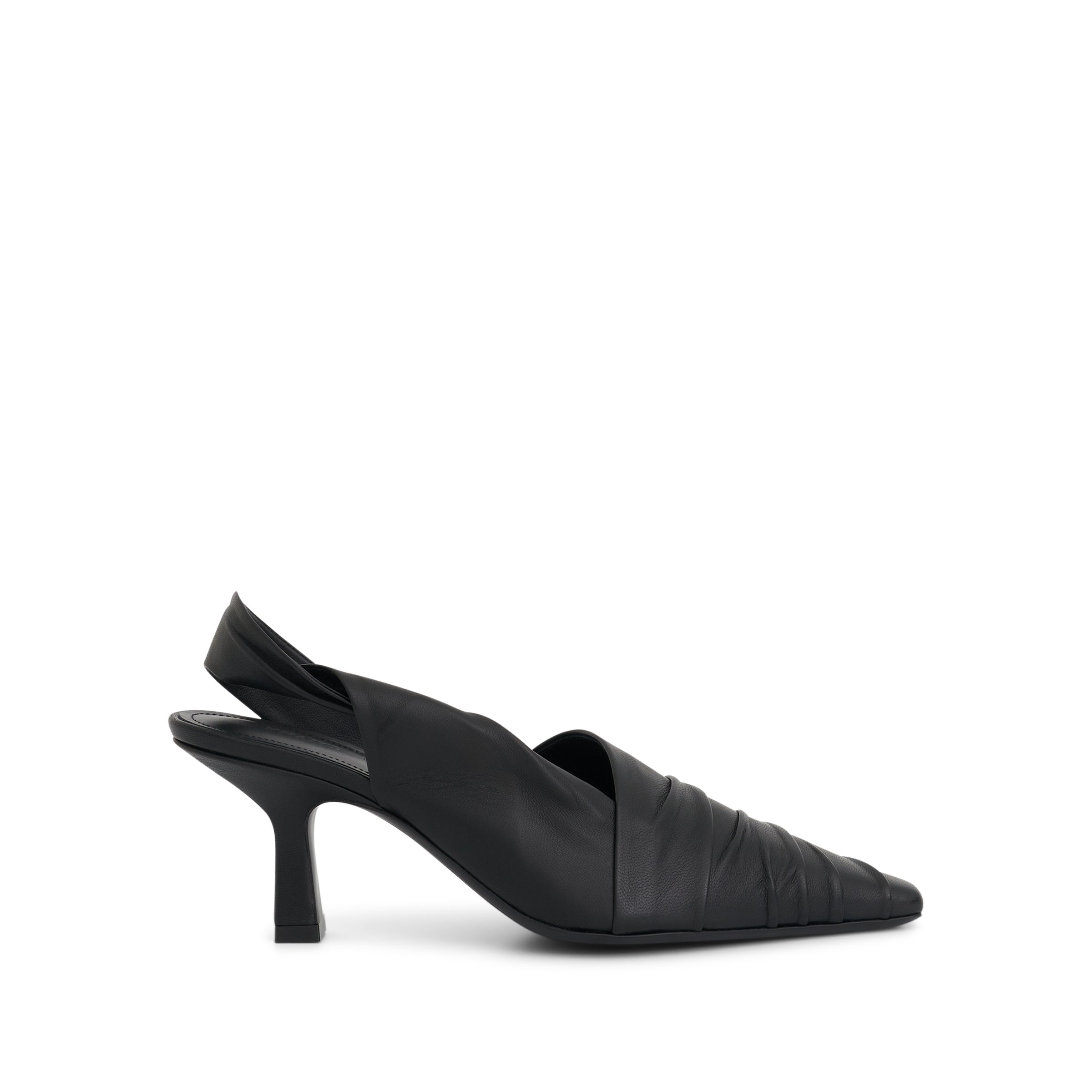 Water Slingback Pump in Black