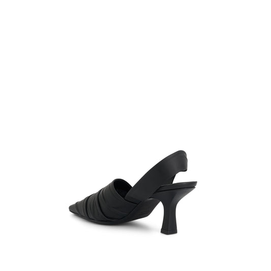 Water Slingback Pump in Black