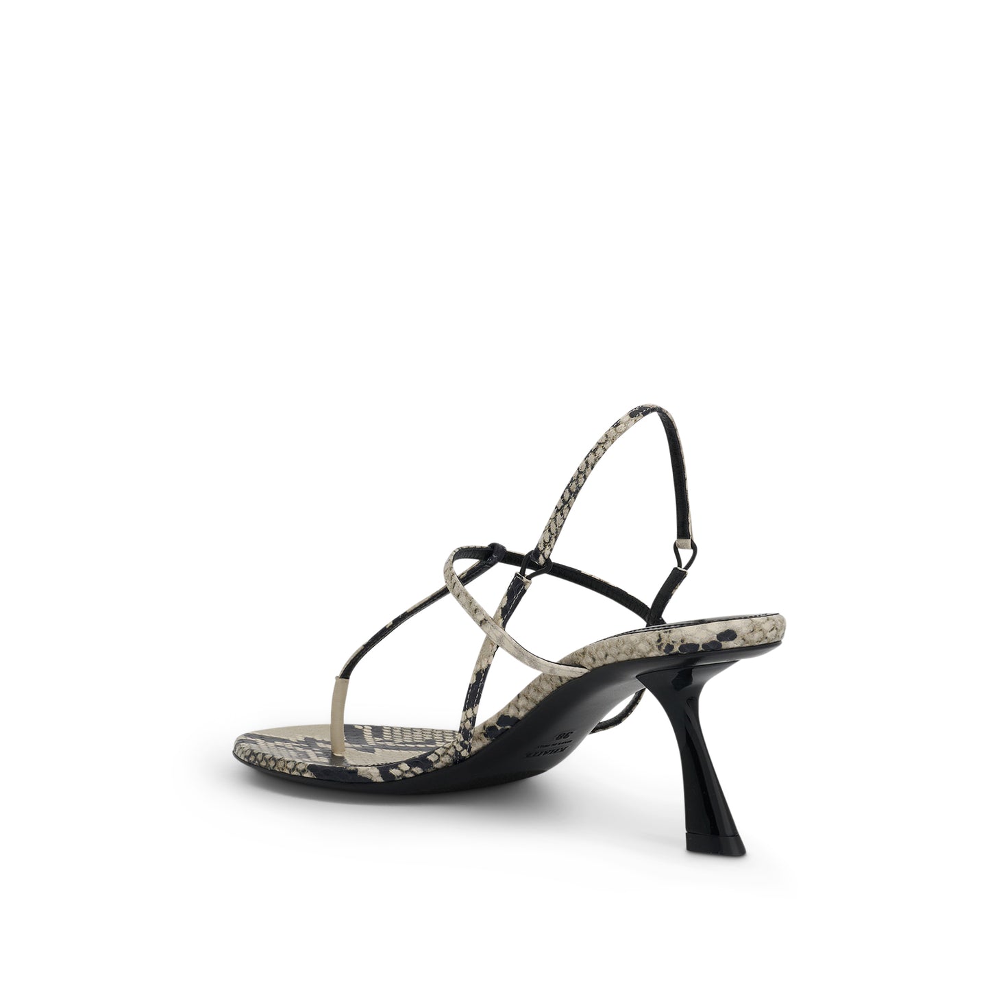 Linden Sandal in Python Embossed Leather