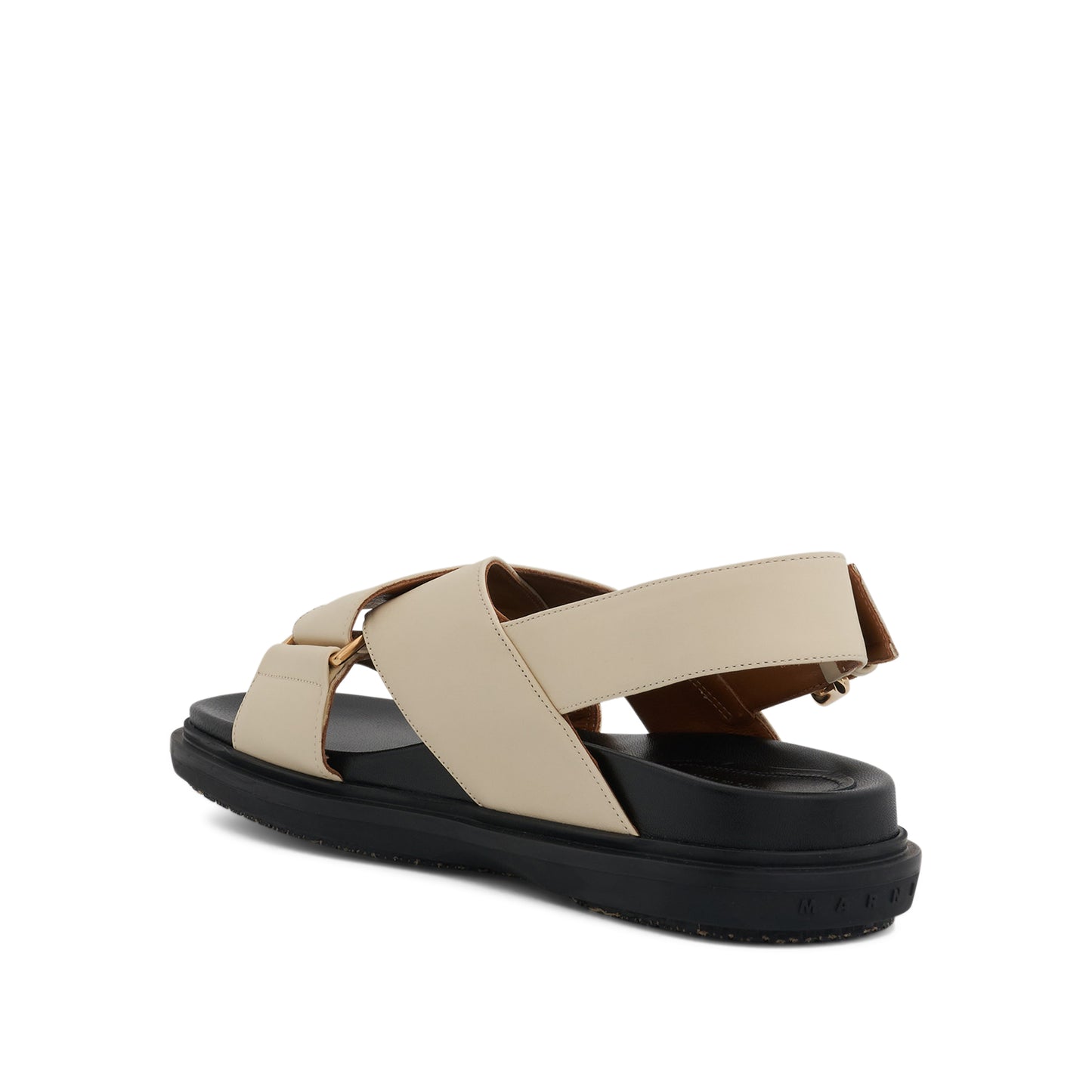 Fussbett Criscross Sandal in Silk White