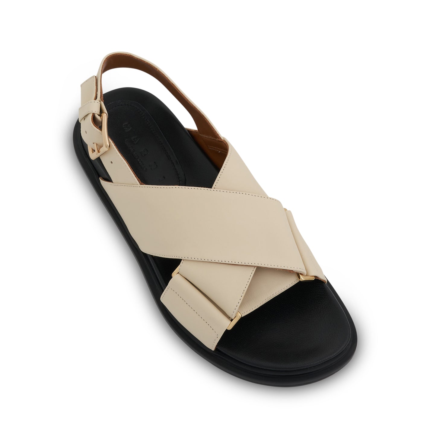 Fussbett Criscross Sandal in Silk White