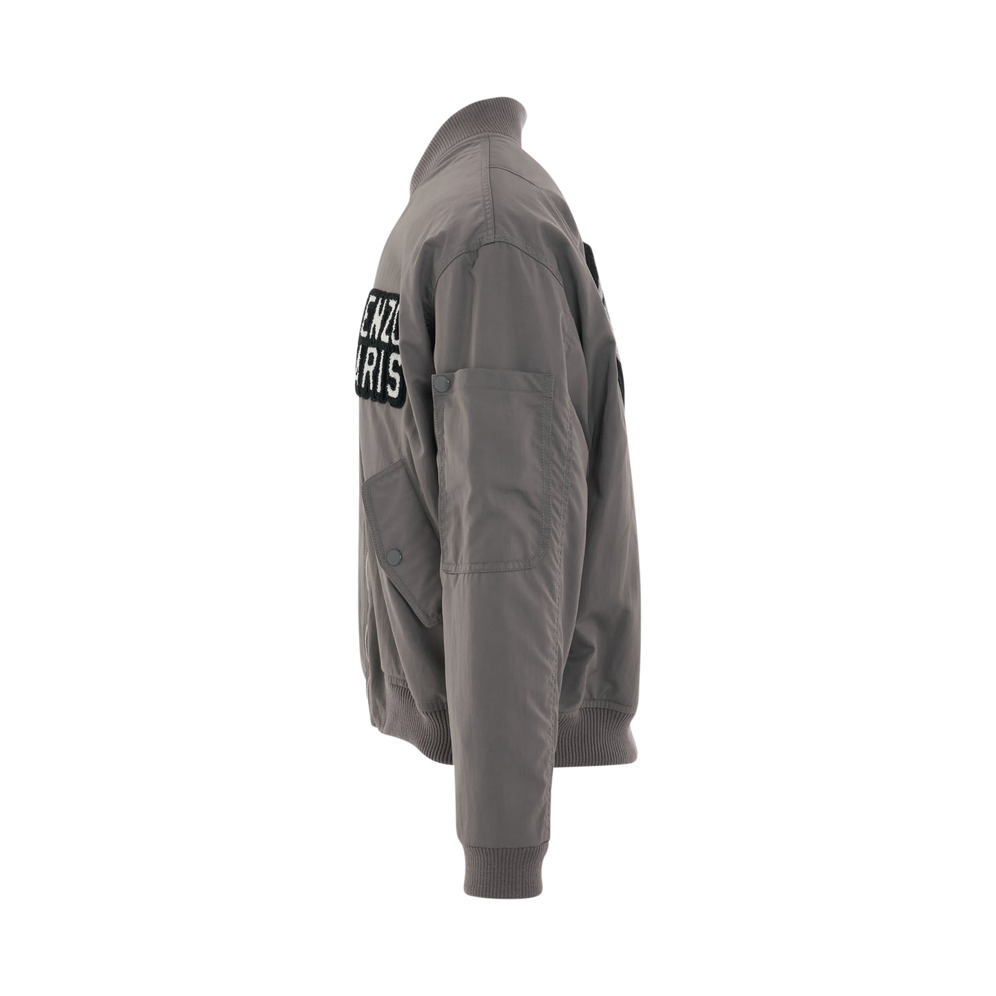 Elevated Flight Bomber Jacket in Middle Grey