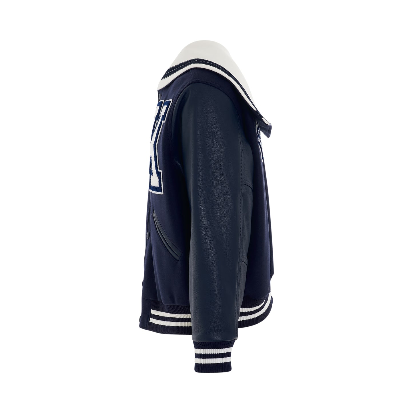 Sailor Varsity Jacket in Midnight Blue