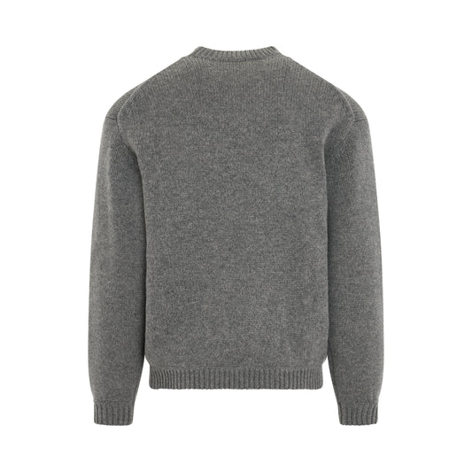 Kenzo Elephant Knit Sweater in Misty Grey