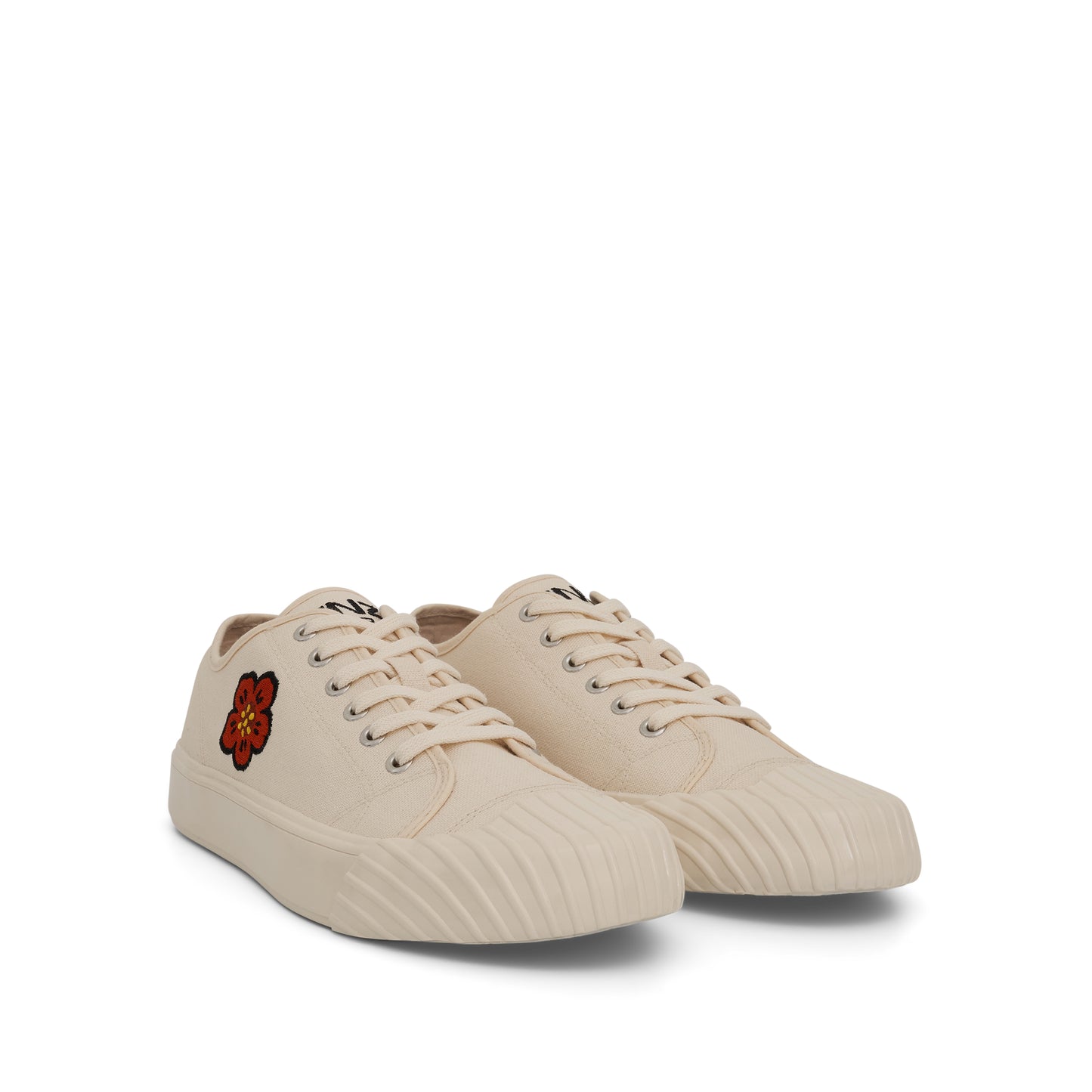 Low Top School Sneaker in Cream