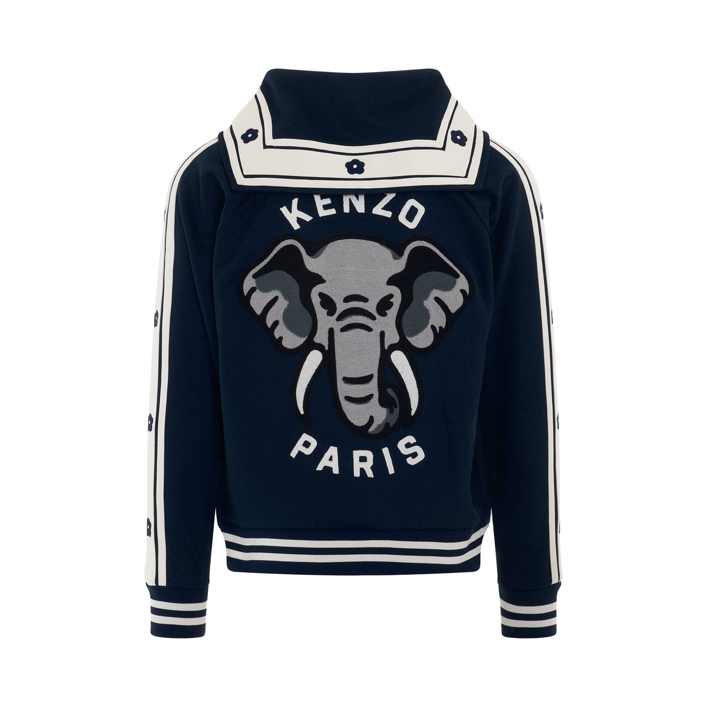 Elephant Zipped Jacket in Midnight Blue