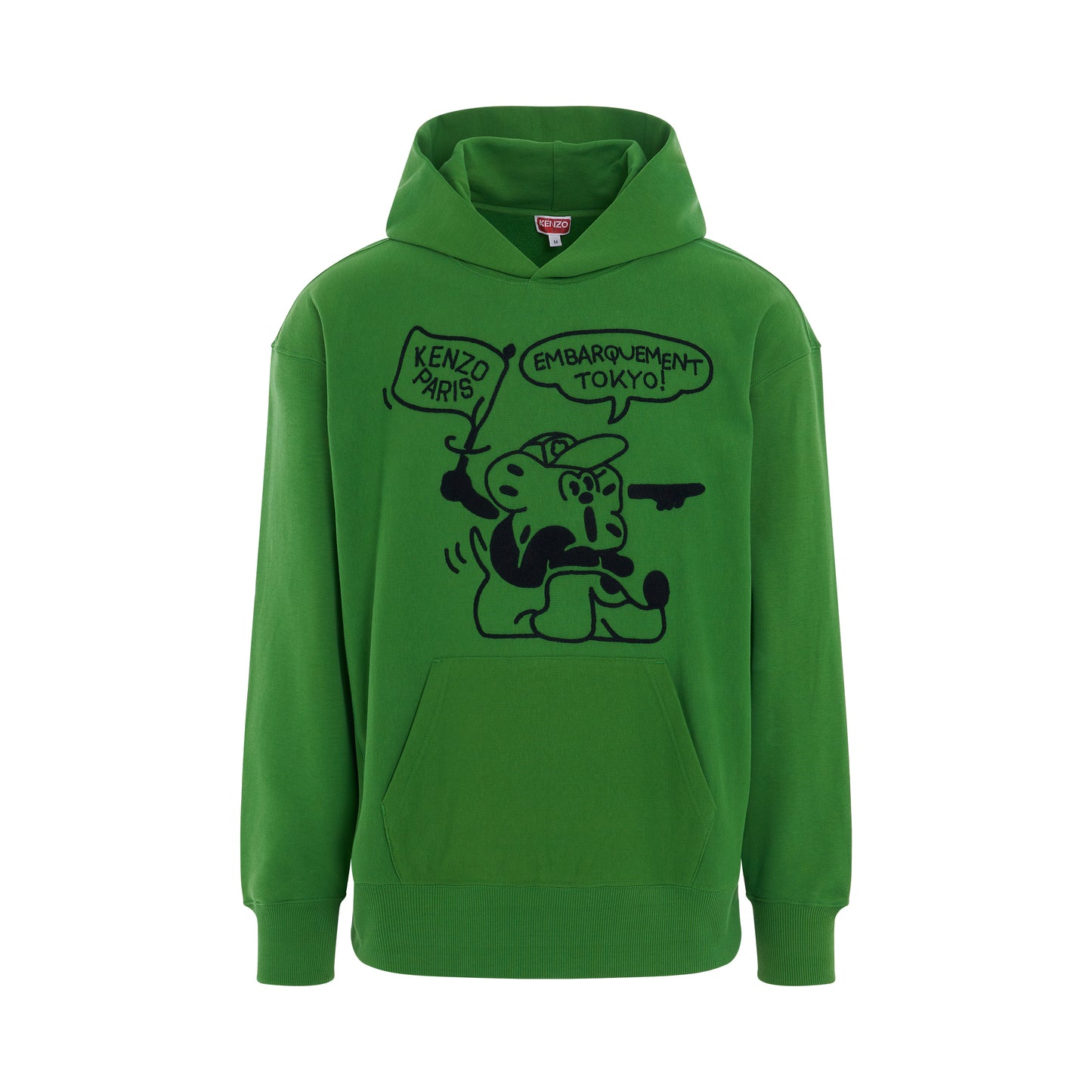 Boke Boy Travels Oversize Hoodie in Grass Green