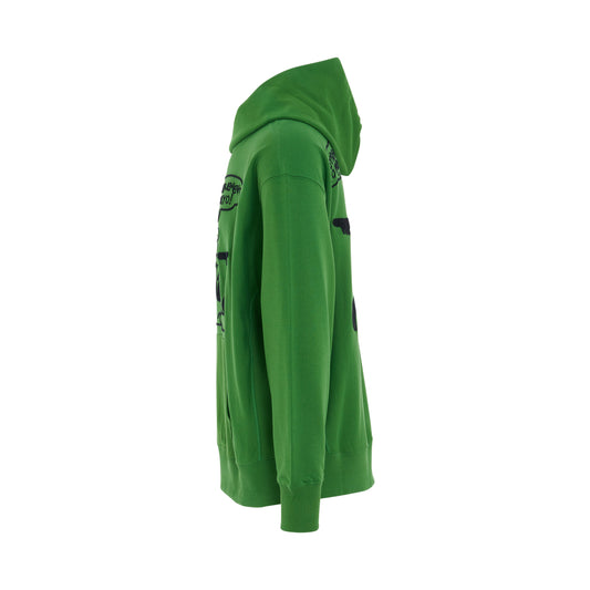 Boke Boy Travels Oversize Hoodie in Grass Green