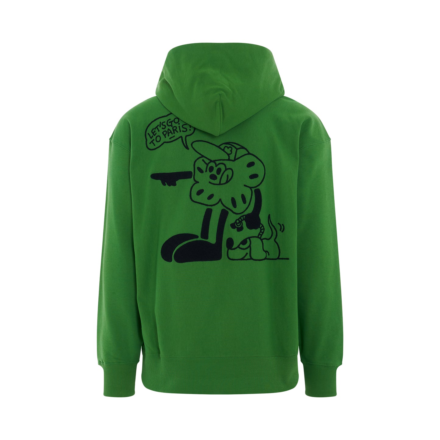 Boke Boy Travels Oversize Hoodie in Grass Green