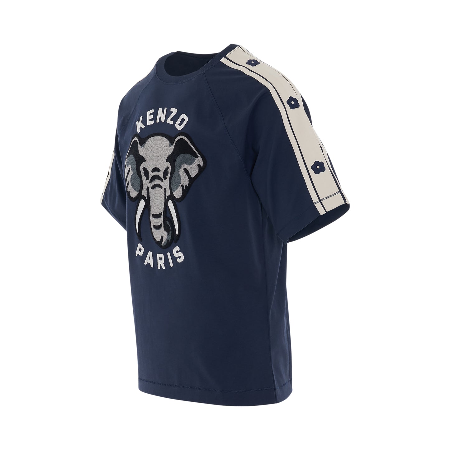 Elephant Fitted T-Shirt in Midnight Blue