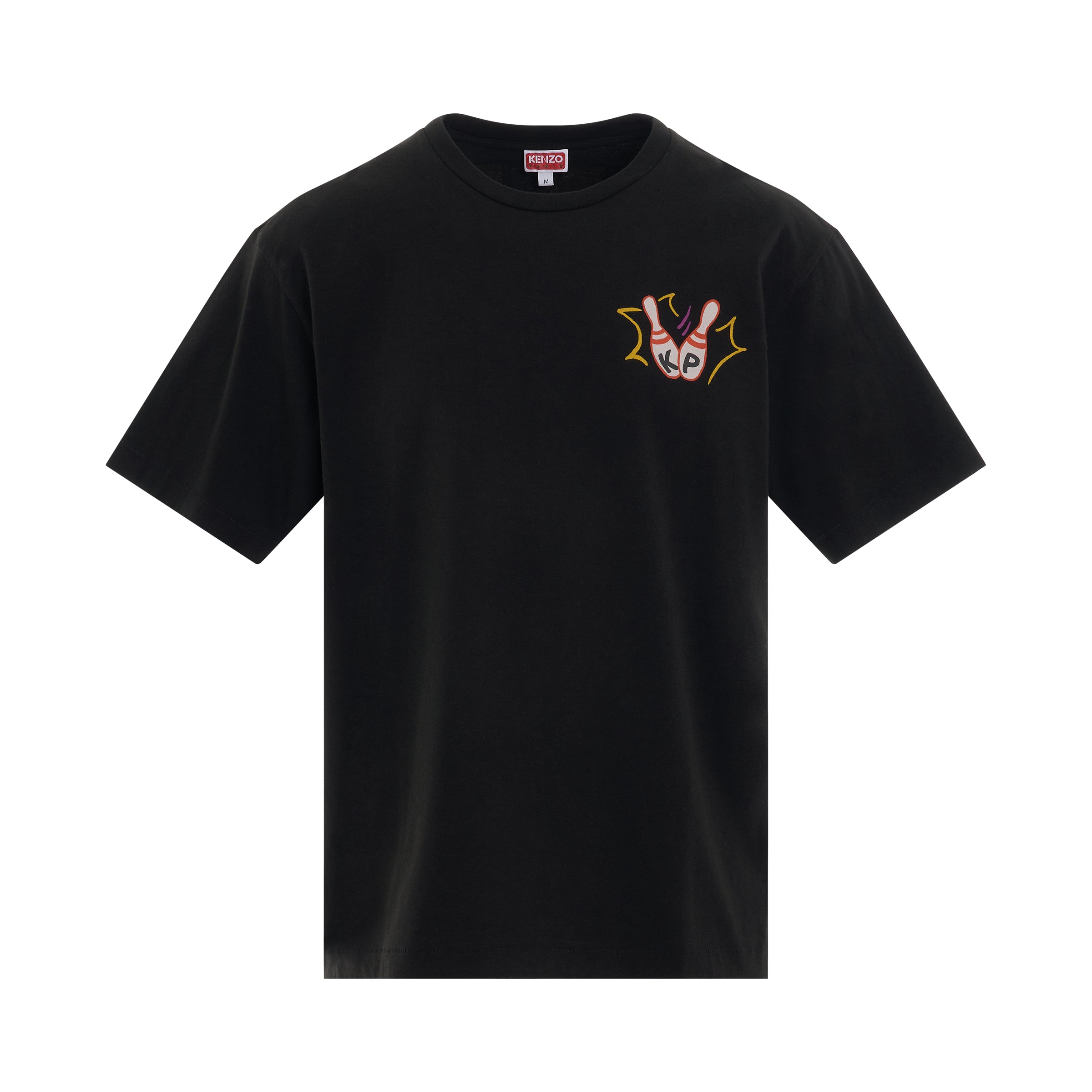 Bowling Team Oversize T-Shirt in Black