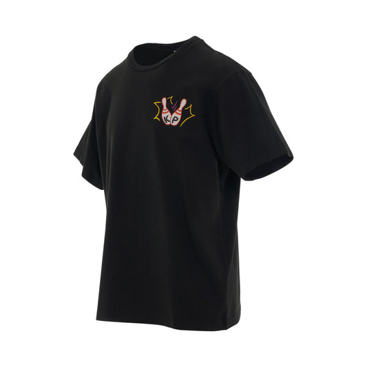 Bowling Team Oversize T-Shirt in Black