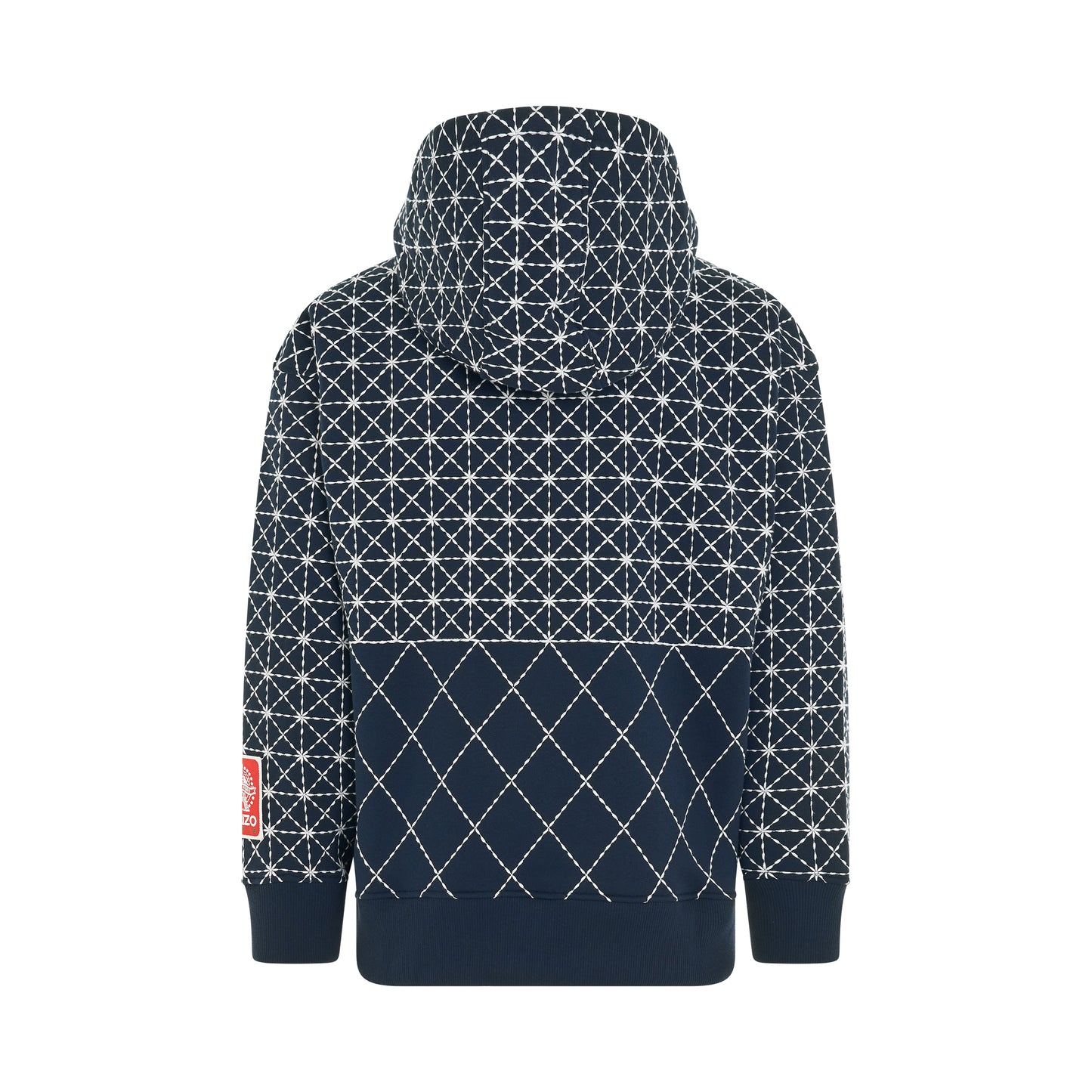 Sashiko Stitch Oversize Hoodie