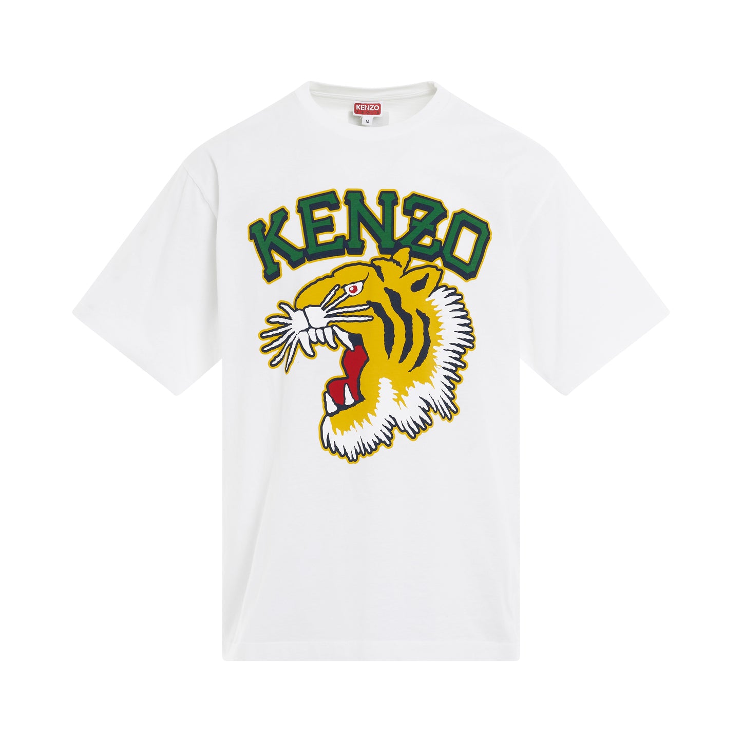 Tiger Varsity Oversize T-Shirt in White