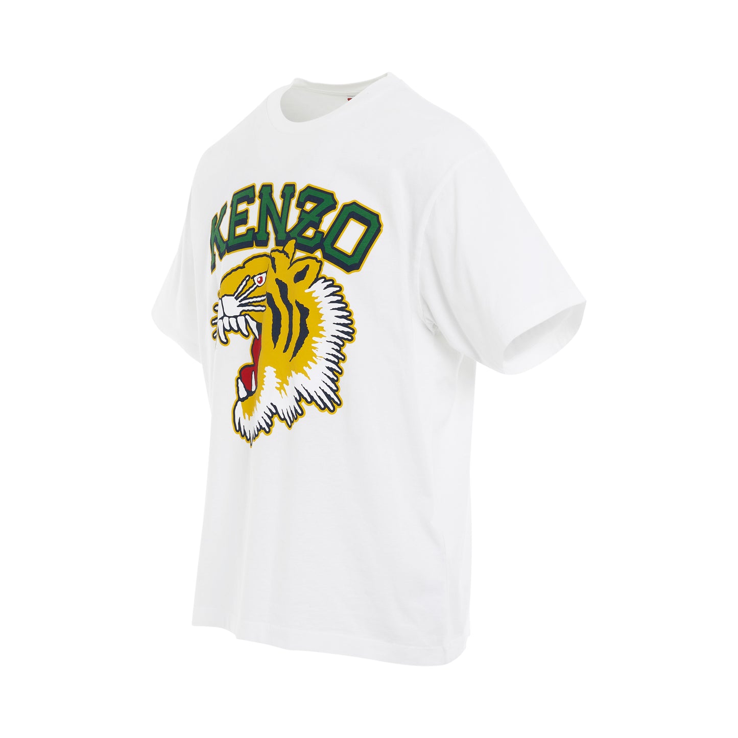 Tiger Varsity Oversize T-Shirt in White