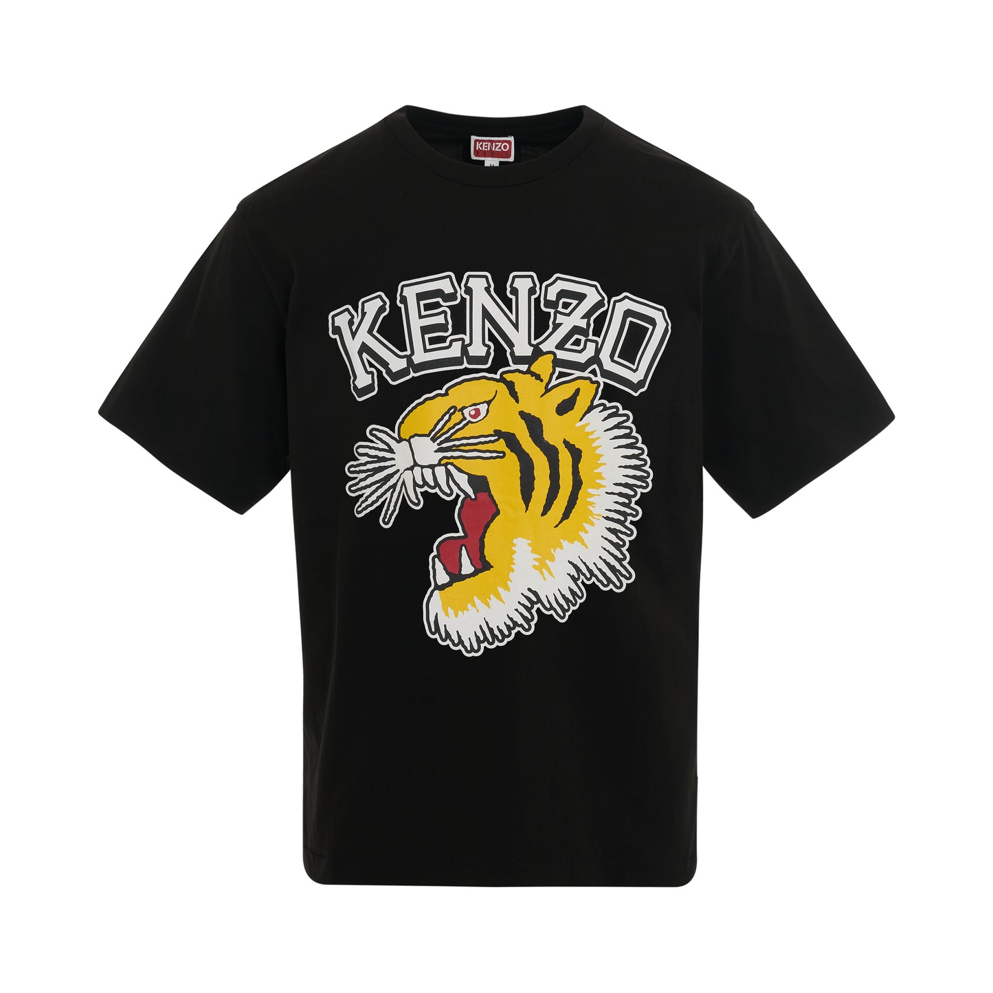 Tiger Varsity Oversize T-Shirt in Black