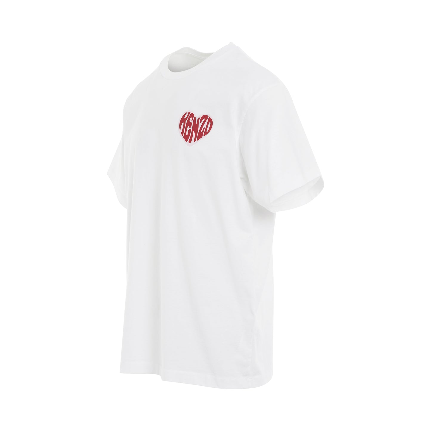 Kenzo Hearts Oversize T-Shirt in White