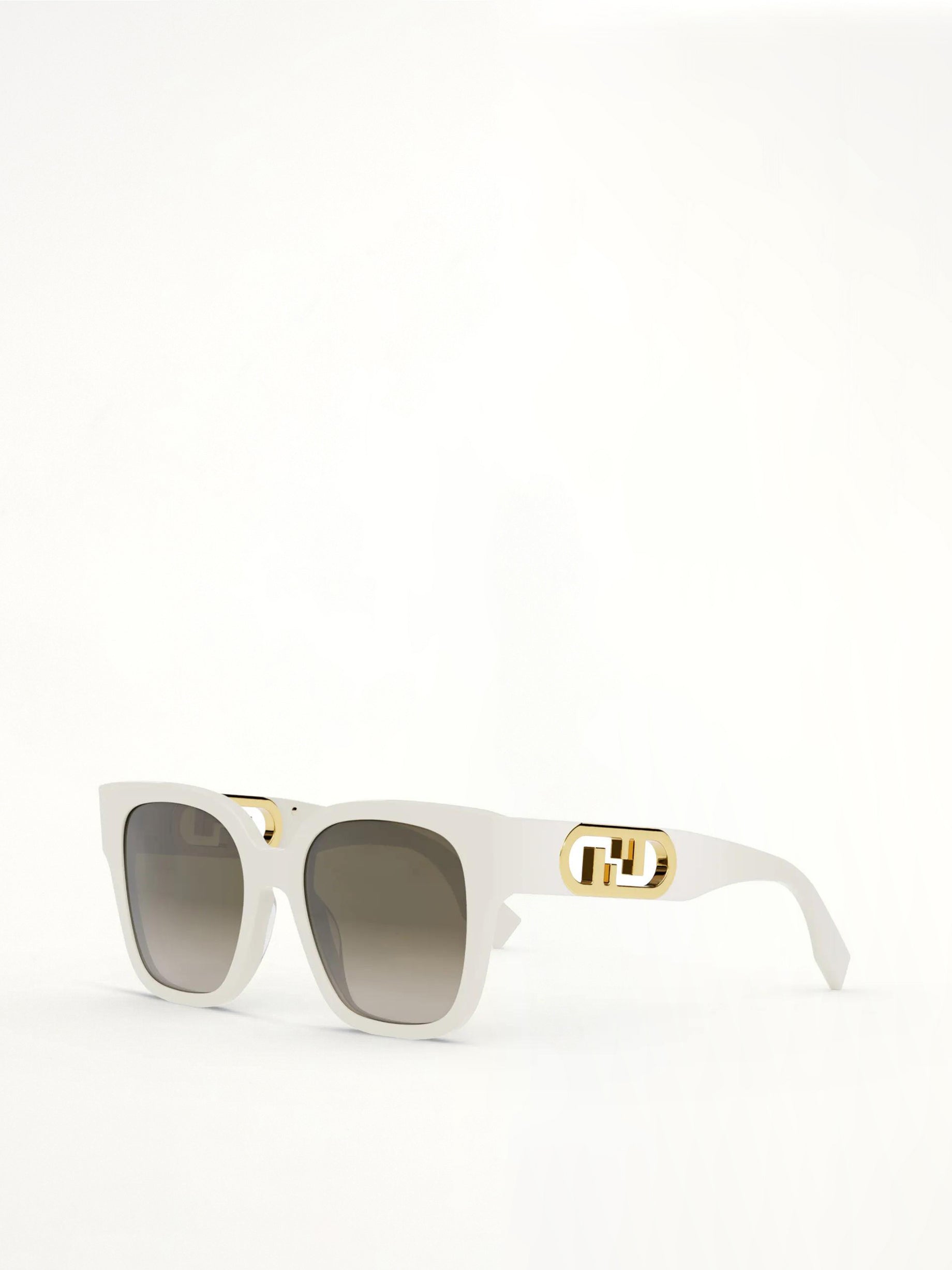 Fendi FE40063I 5425F Acetate Sunglasses in Ivory