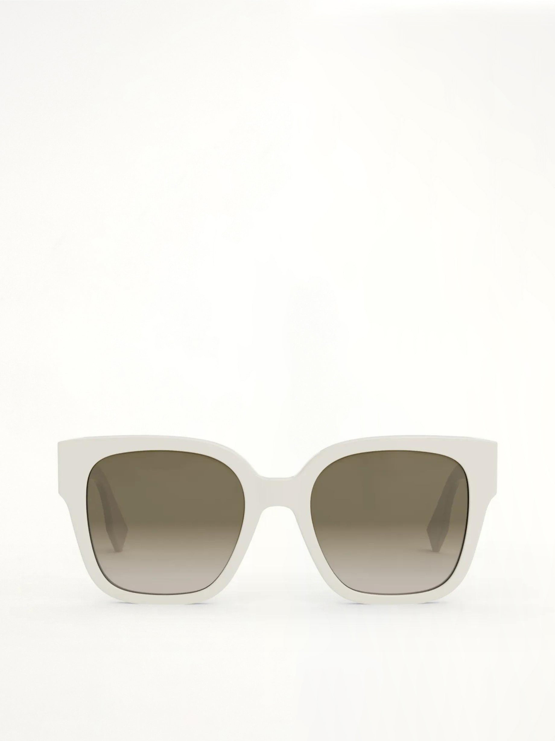 Fendi FE40063I 5425F Acetate Sunglasses in Ivory