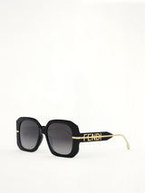 Fendi FE40065F 5601B Acetate Sunglasses in Black