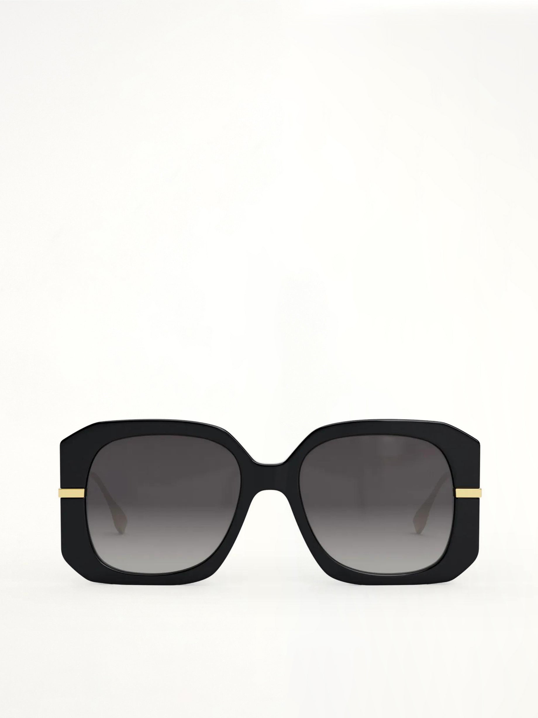 Fendi FE40065F 5601B Acetate Sunglasses in Black