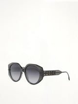 Fendi FE40083U 5420B Round Sunglasses in Grey