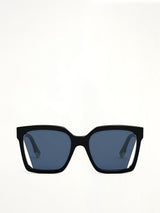 Fendi FE40085I 5501V Geometric Sunglasses in Blue/Black