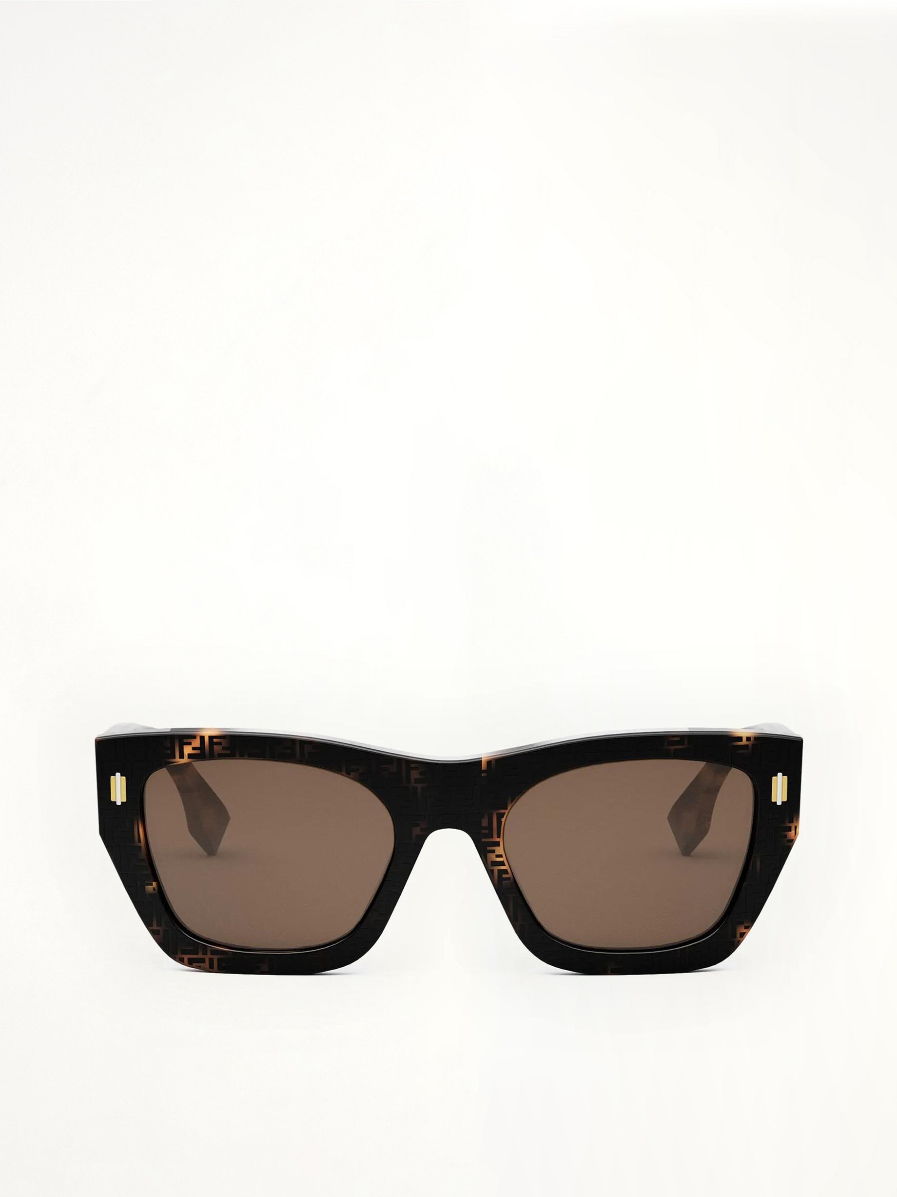 Fendi FE40100I 5355E Acetate Sunglasses in Havana/Brown
