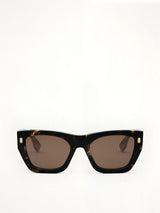 Fendi FE40100I 5355E Acetate Sunglasses in Havana/Brown