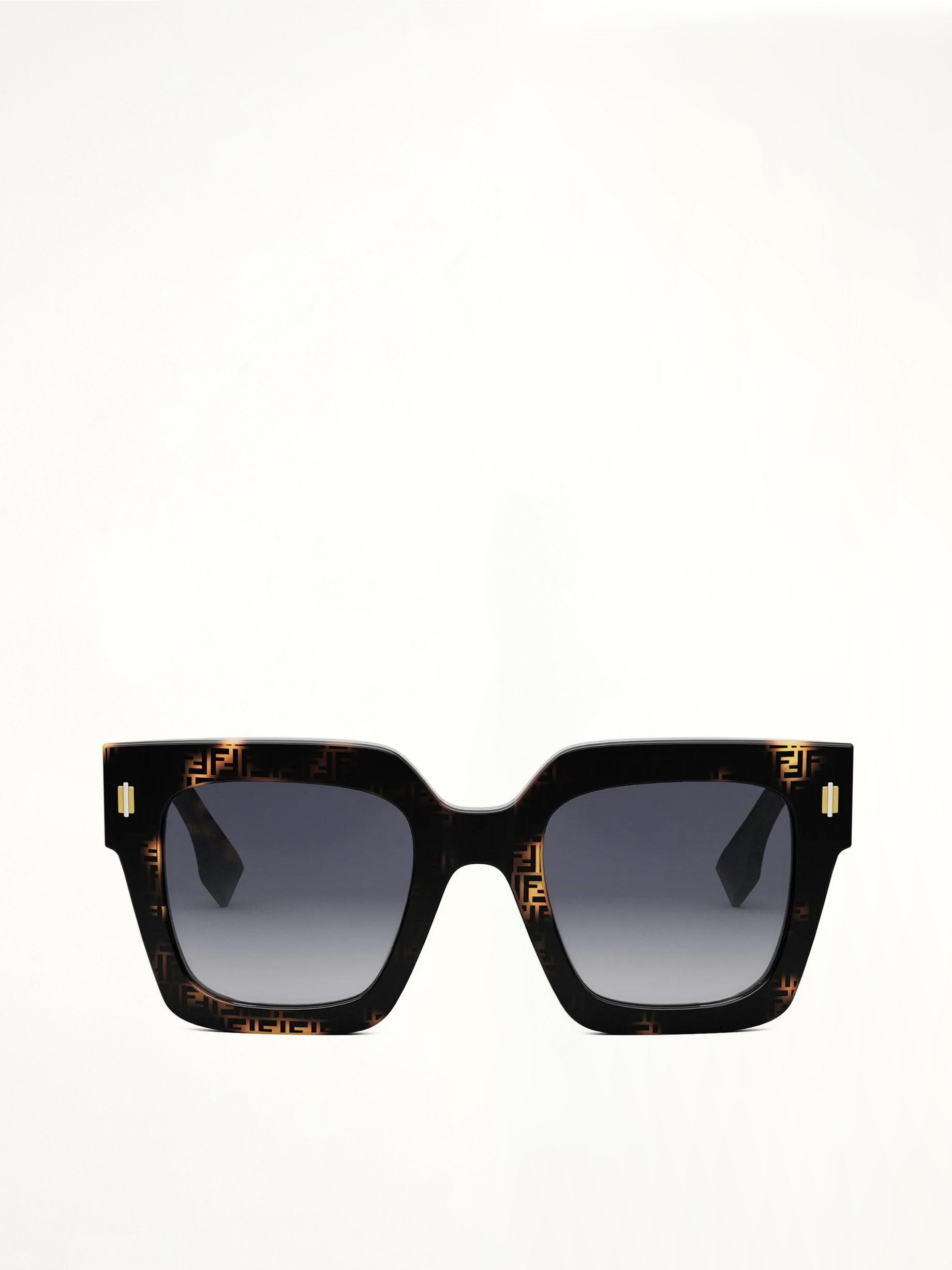 Fendi FE40101F 5255B Acetate Sunglasses in Havana