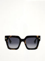 Fendi FE40101F 5255B Acetate Sunglasses in Havana