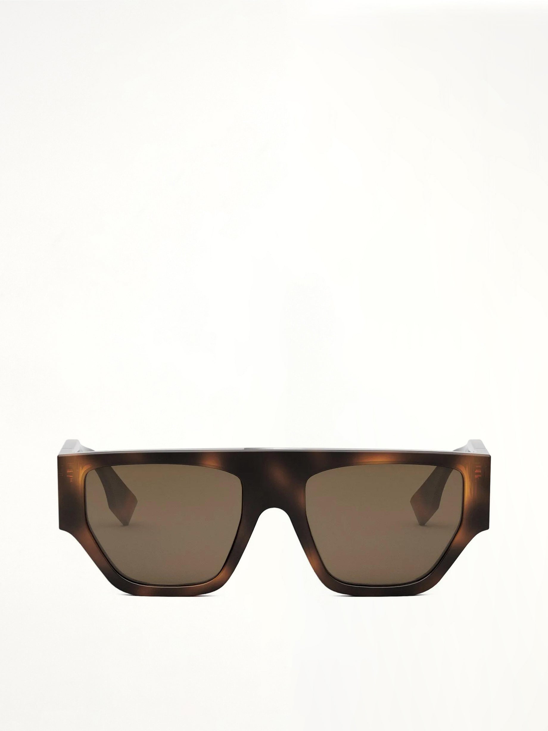 Fendi FE40108U 5453E Injected Sunglasses in Blonde Havana/Brown