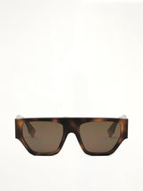 Fendi FE40108U 5453E Injected Sunglasses in Blonde Havana/Brown