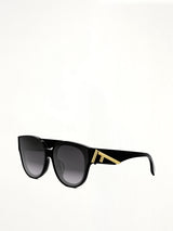 Fendi FE40111F 6501B Wayfarer Sunglasses in Black/Gold