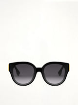 Fendi FE40111F 6501B Wayfarer Sunglasses in Black/Gold