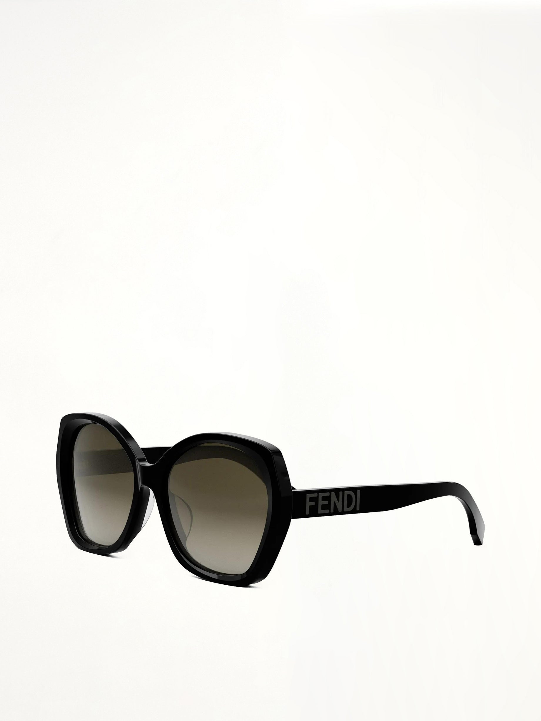 Fendi FE40112F 5801F Acetate Sunglasses in Black