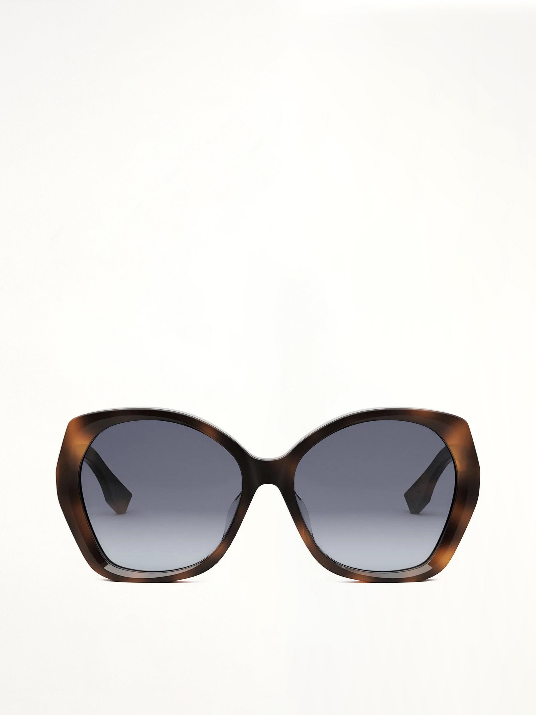 Fendi FE40112F 5853B Butterfly Sunglasses in Havana