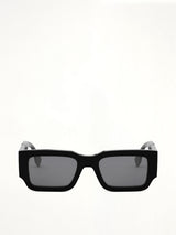 Fendi FE40131I 5101A Acetate Sunglasses in Black/Silver