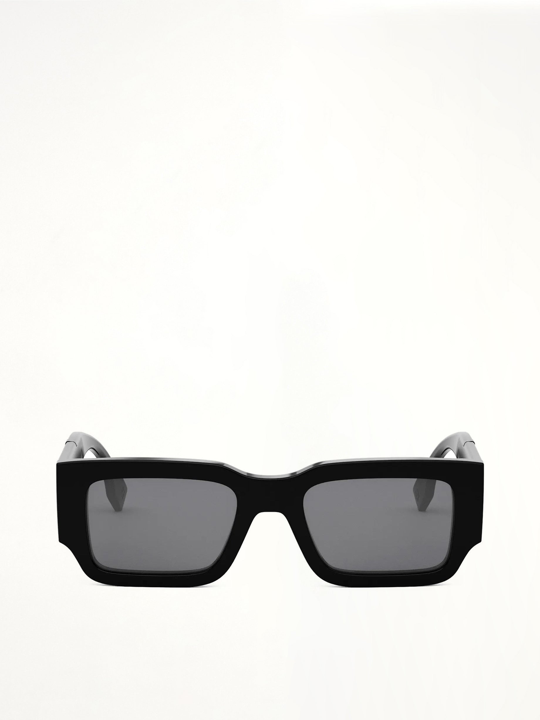 Fendi FE40131I 5101A Acetate Sunglasses in Black/Silver