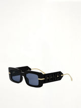 Fendi FE40133I 5101V Acetate Sunglasses in Black/Gold