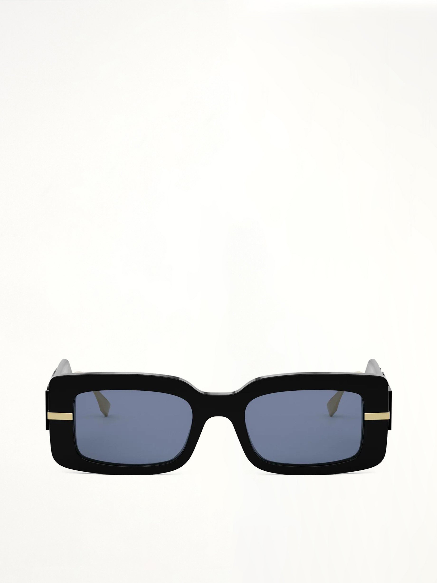 Fendi FE40133I 5101V Acetate Sunglasses in Black/Gold