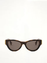 Fendi FE40135I 0053E Acetate Sunglasses in Havana Brown
