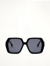 Fendi FE40139F 5401V Acetate Sunglasess in Black/Gold